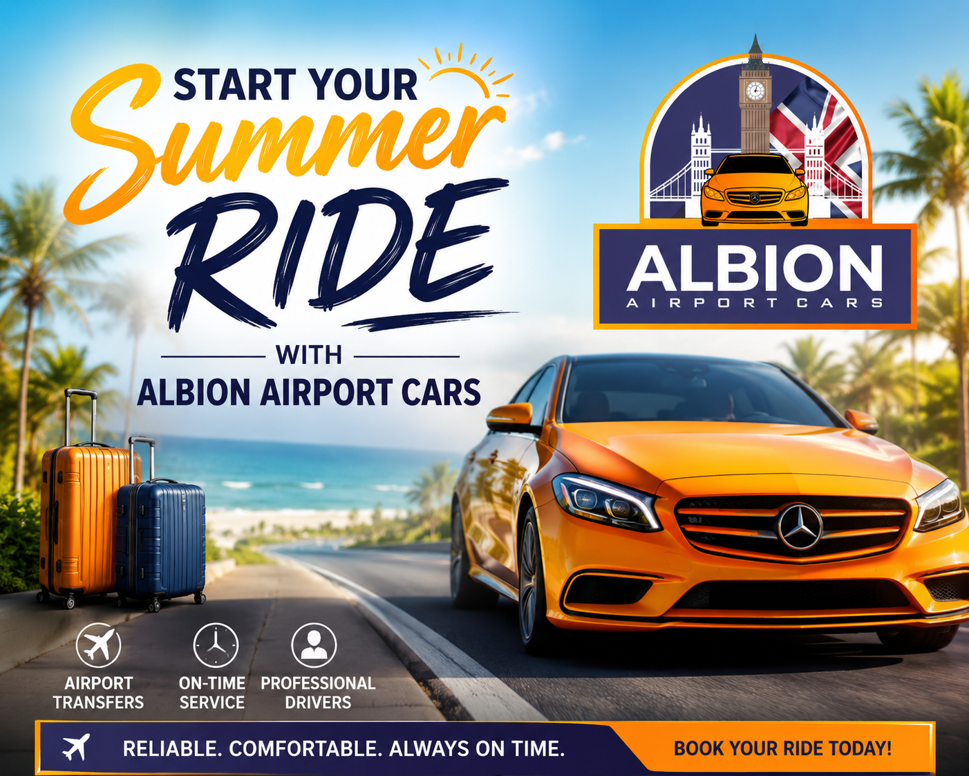 Start Your Summer Ride with Albion Airport Cars