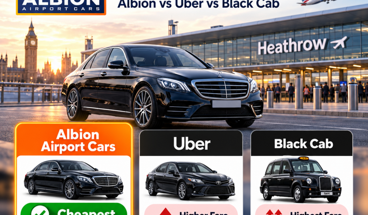 Heathrow Airport Transfers 2026 Albion Airport Cars vs Uber vs Black Cab Which Is Cheapest?