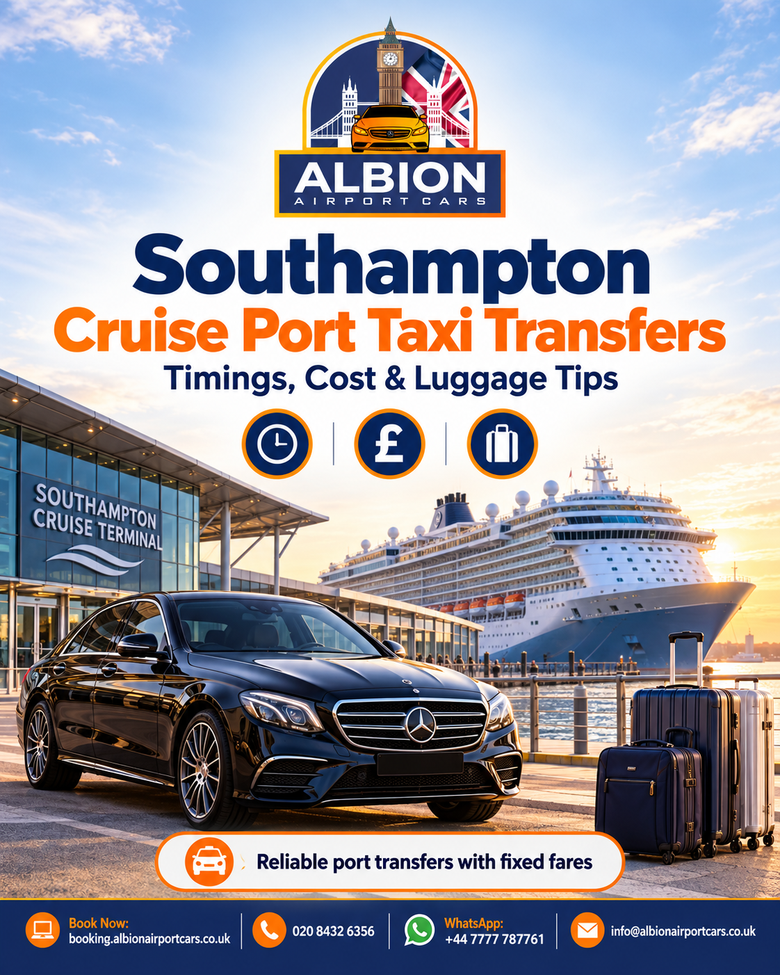 Southampton Cruise Port Taxi Transfers: Timings, Cost and Luggage Tips